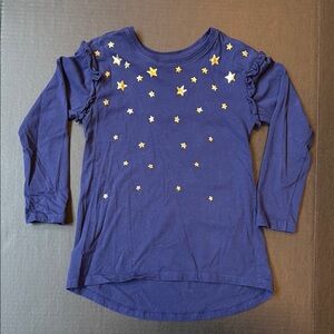 Kids Navy Blue Starry Shirt Tea